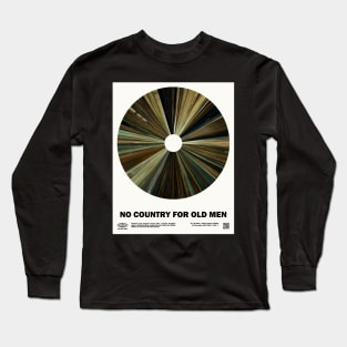 minimal_No Country for Old Men Warp Barcode Movie Long Sleeve T-Shirt